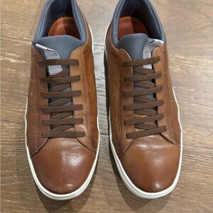 Martin Dingman Chestnut Leather Sneakers